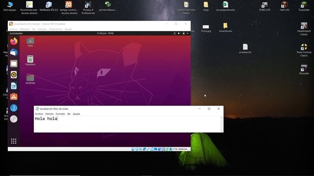 compartir archivos entre Linux Ubuntu y Windows en VirtualBox смотреть онлайн