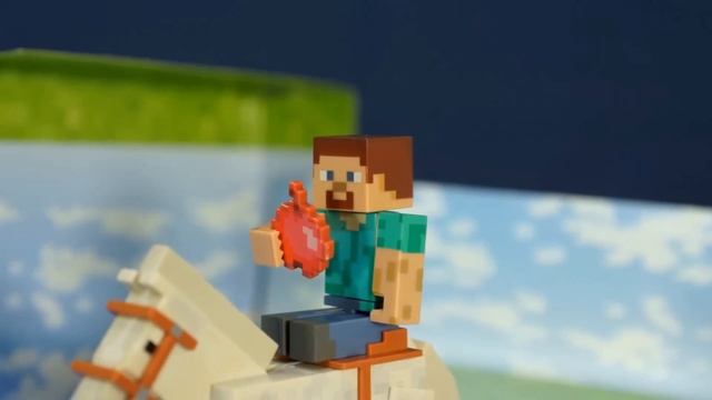 Игрушки Майнкрафт. Фигурки Стив и Лошадь, Животные. Маленький мультик Майнкрафт. Minecraft Toys
