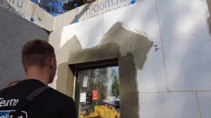 Армирование пенопласта клеем с сеткой, мастер-класс по устройству базового армирующего слоя Baumit