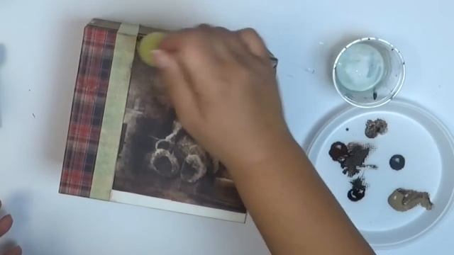 Decoupage klasyczne pudełko z misiem - DIY tutorial No.769