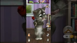 🎮 Мой говорящий Том. Собачка пукает и дает Тому по лицу подушкой.