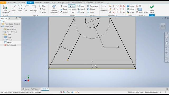 Autodesk Inventor 2023 | Sheet metal Tutorial In Autodesk Inventor | Cad Tutorials | Flat Pattern