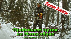 Пробиваем путик на Мотособаке (2 часть) 04 12 23