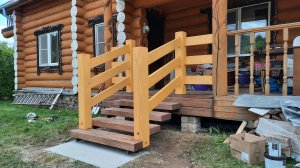 Крыльцо конструктор из бруса