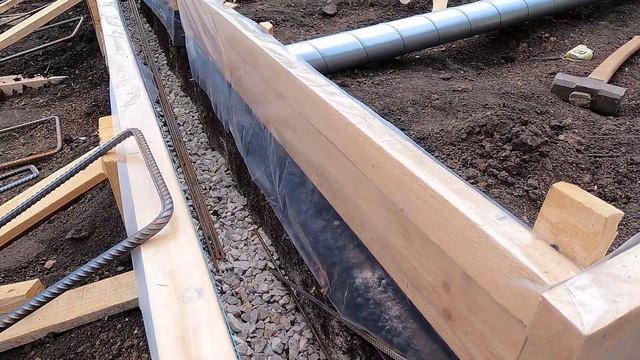 Фундамент для бани\Монтаж опалубки\Армирование\Закладные на слив и воду\Заливка\ Часть 1 (июнь 2023 смотреть онлайн