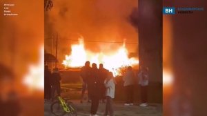 Во Владимирской области произошёл крупный пожар