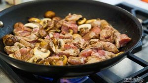 Рагу из индейки с грибами