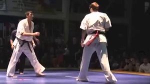 All Russian Championship 2012 Roman Nesterenko vs Nazar Nasirov SHINKYOKUSHINKAI KARATE