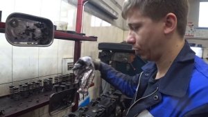 MAN TGX Двигатель D2676 EURO 6 - Прогорел клапан и седло, 1 клапан согнуло - Ремонт ГБЦ тягача МАН