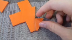 собираем плюс и прямоугольник IQ PUZZLE.