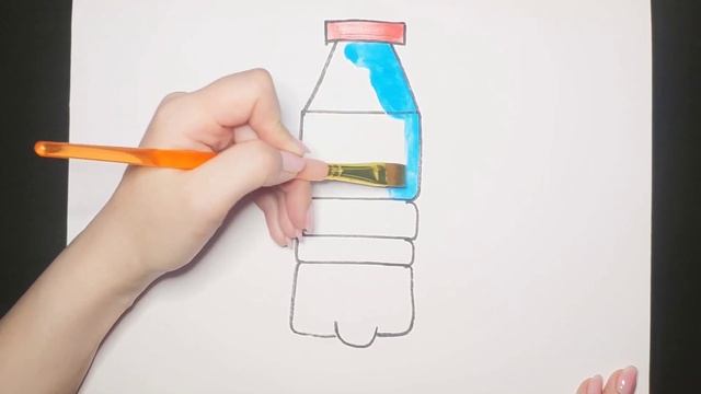 Bottle of water Cartoon Drawing, Painting and Coloring for Kids, Toddlers смотреть онлайн