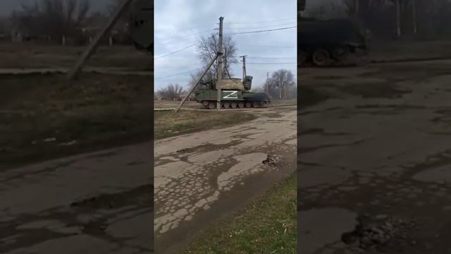 Russian troops in Genichesk, Kherson region -  Геническ, Херсонская область 24.02.2022