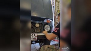 #ниленваген. установка led фар и решетки радиатора.