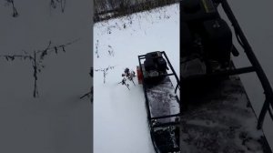БТС малек 380/6.5 испытание глубоким снегом.