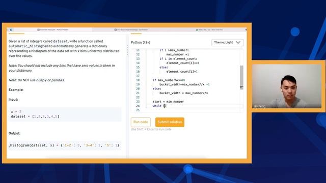 Google Machine Learning Engineer Python Interview