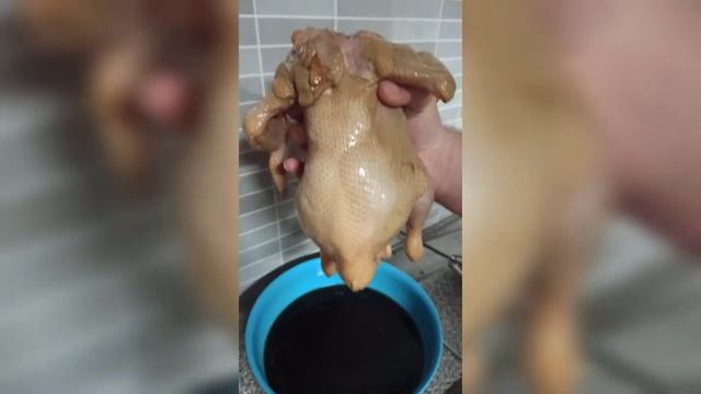 Курица гриль в газовой духовке в домашнем соевом маринаде