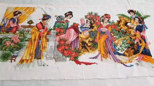 154.Вышивка крестом.12 красавиц.Отчет 17. смотреть онлайн