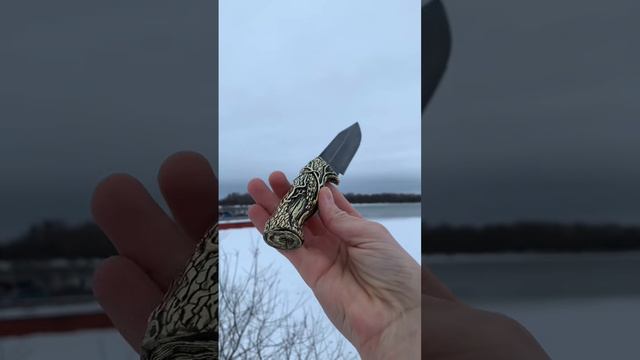 Охотничий нож из дамасской стали смотреть онлайн