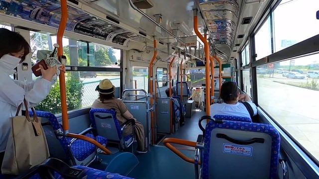 Японские автобусы Mitsubishi. Общественный транспорт в Японии. смотреть онлайн