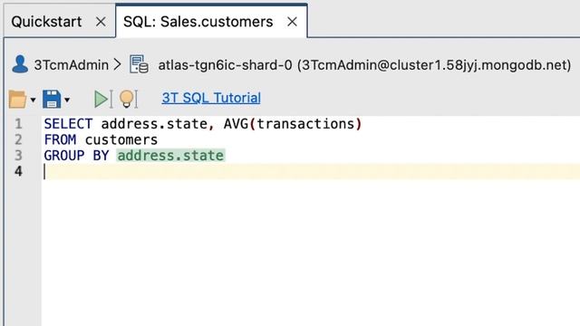 Using SQL To Query MongoDB in Studio 3T
