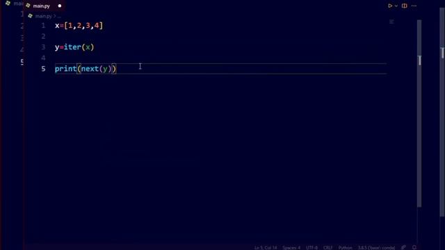 Iterator in Python programing language | List iterator example смотреть онлайн