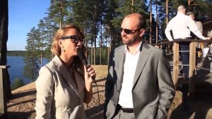 Ведущая Алена Цветаева из TOP13SPB — Интервью на свадьбе