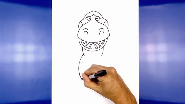 How to Draw Toy Story | Rex | Step-by-Step Tutorial смотреть онлайн