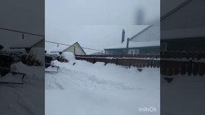 Чистим снег самодельным минитрактором переломка 4*4