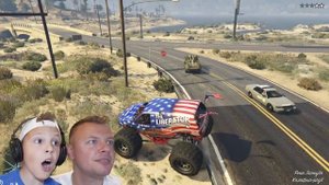 ОТ ПОЛИЦИИ по ТОННЕЛЮ на ОГРОМНОМ МОНСТР ТРАКЕ в GTA5 Летсплей от Игорюшины Игруши