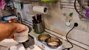 Ланч-бокс с подогревом -пароварка ,готовим булгур,мясо ,яйца