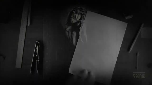 Портрет белым карандашом смотреть онлайн