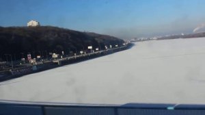 Welcome to Ukraine! С Новым Годом! Днепр и Поездка по Мосту Метро 01.01.2015