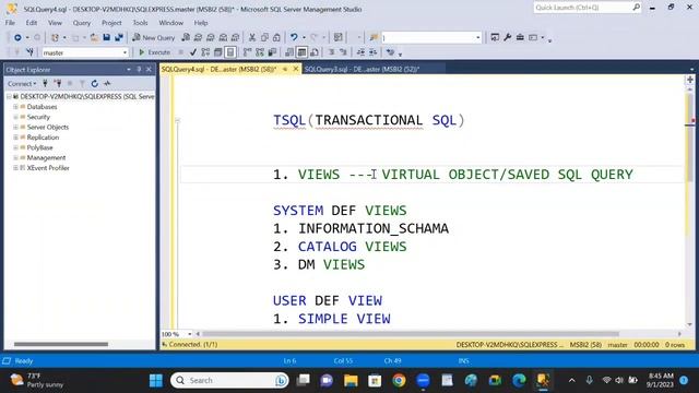Understanding the Power of Views in MS SQL Server | Types of Used in SQL |  #sql
