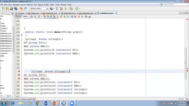 Java aptitude questions on instanceof,final,upcasting|practical demo for your technical interviews.