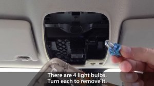 How to replace interior light bulbs in Volvo C30 S40 V50 V60 S60 S80 (tuning LED)