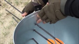 жестяной тест наконечников для охоты. www.archery161.ru