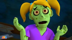 Zombie Finger Family in Zombieland + more 3D Spooky Halloween Songs for Kids @HooplaKidzBabysitter