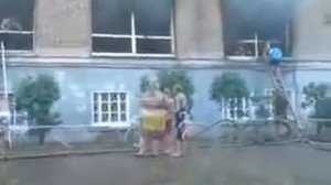 Пожар в магазине ТВЦ Верещагино Пермский край