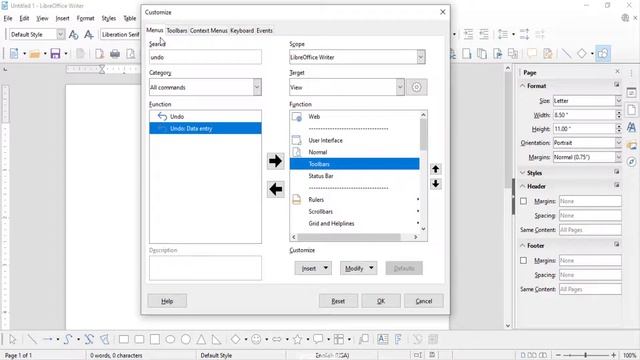 customize in writer | writer customize in tools menu |libreoffice tools menu |libreoffice kya hai | смотреть онлайн