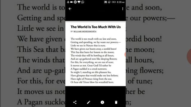 #The World is Too Much With Us смотреть онлайн