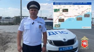 В Крыму автоинспекторы разъясняют водителям порядок прохождения КПП