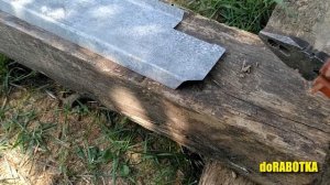 Отлив из оцинковки своими руками. Почти ЛИСТОГИБ из досок. doRABOTKA