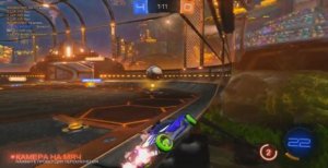 rocket league - гол в прыжке..