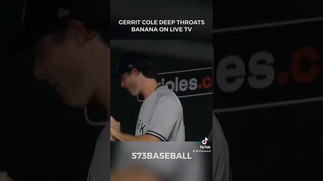 Gerrit Cole Deep Throats Banana on Live TV