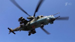 Минобороны РФ показало работу многоцелевых вертолетов Ми-35