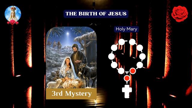Virtual Holy Rosary 🌹 04/25/2022 🌹 Joyful Mysteries (pray along video) смотреть онлайн