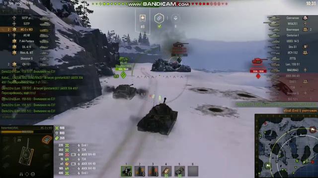 Бой на ИС-3 с М3