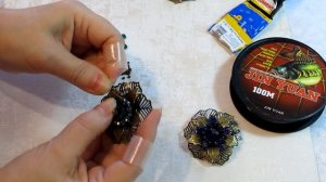 Мастер-Класс: брошь "цветок" на филиграни. Как быстро и легко сделать брошь.