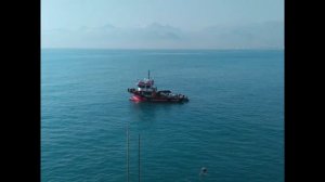 +буксир с +краном, сервисное судно, доставка снабжения, буксировка судна