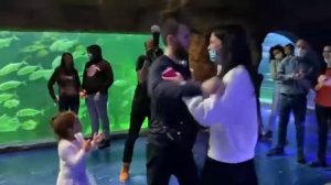 Неожиданное предложение руки и сердца в Крокус Сити Океанариуме